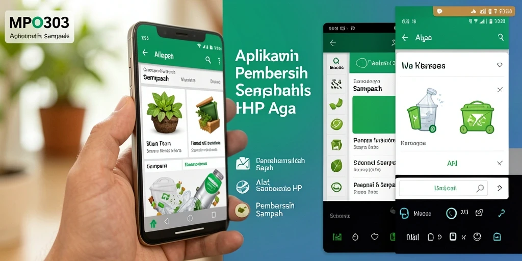 Antarmuka MPO303 dengan tampilan pembersih sampah yang mudah digunakan.